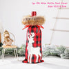 TT Festive Wine Bottle Covers Santa Claus and Snowman Duo for Christmas Cheer