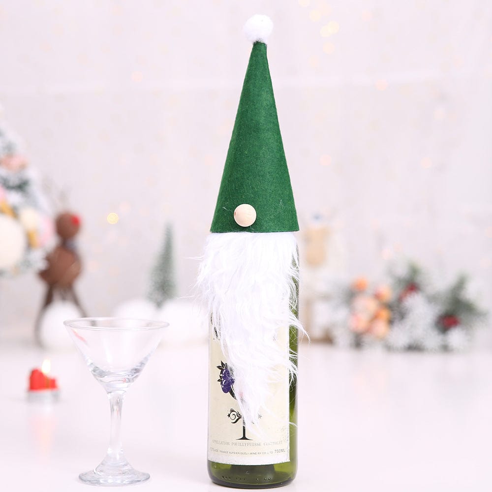 WW Festive Wine Bottle Covers Santa Claus and Snowman Duo for Christmas Cheer