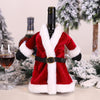 Y Festive Wine Bottle Covers Santa Claus and Snowman Duo for Christmas Cheer