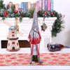 YY Festive Wine Bottle Covers Santa Claus and Snowman Duo for Christmas Cheer