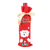 ZZ Festive Wine Bottle Covers Santa Claus and Snowman Duo for Christmas Cheer