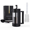 350ml French Press Coffee Maker, Camping Plastic Glass French Coffee Press, Medium Size Tea And Frothed Milk Press,100 Percent BPA Free Prensa Francesa, Rust-Free And Dishwasher Safe,12 Oz & 21 Oz