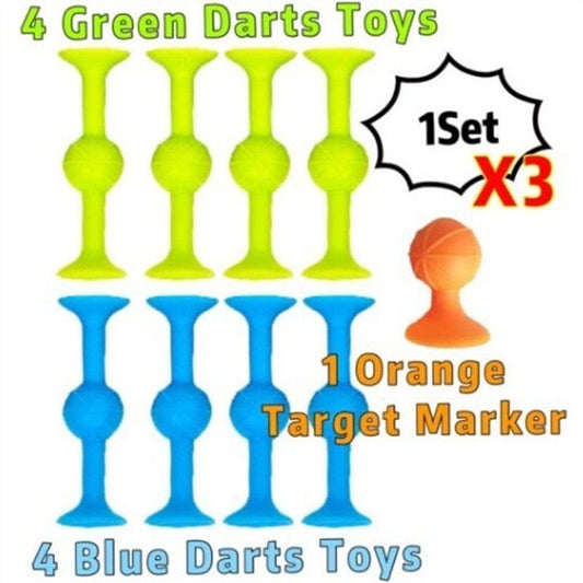 Small Green / 9pcs pack Fun Fusion: 9-Piece Children's Puzzle & Interactive Dart Set