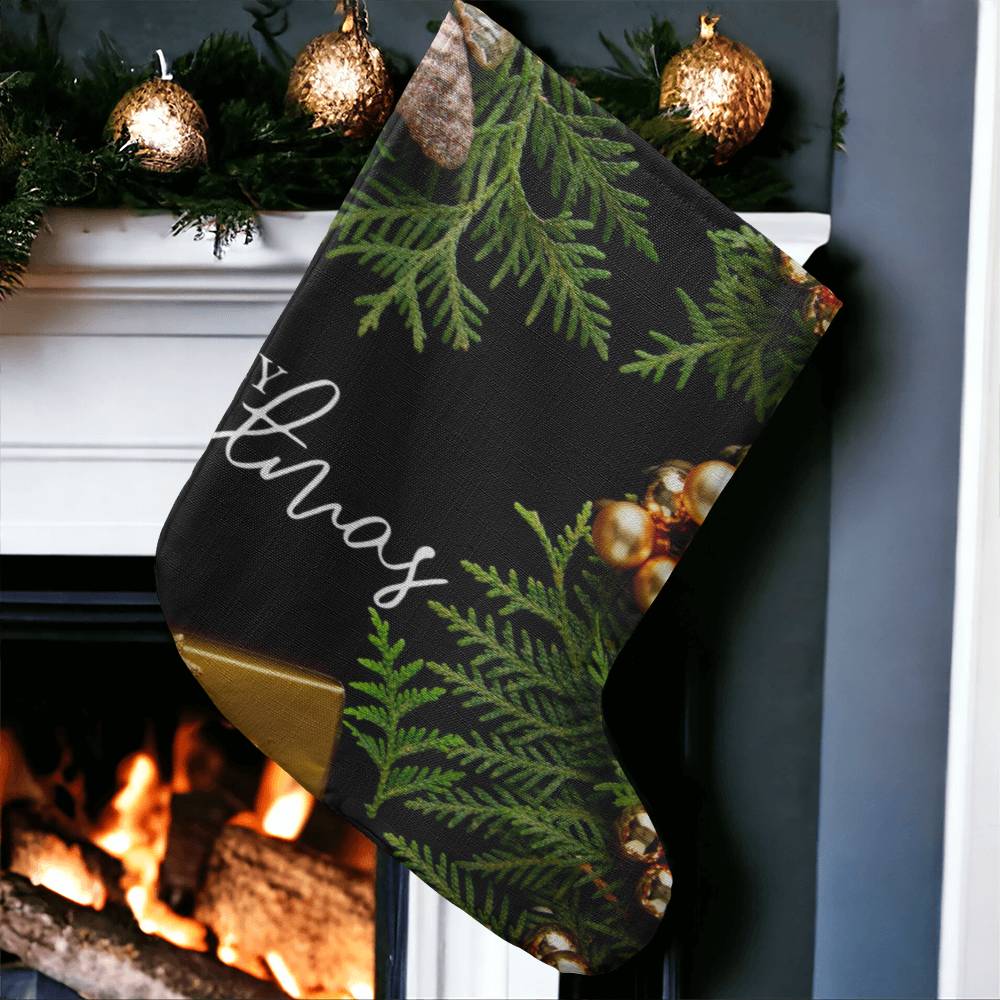 Gaint Holiday Stocking: Merry Christmas