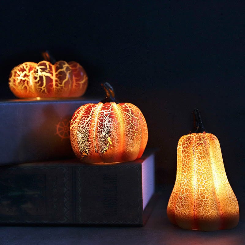 Get Spooky with our New Halloween Pumpkin Lantern Simulation Pumpkin LED Candle Lamp - Resin Luminous Pumpkin