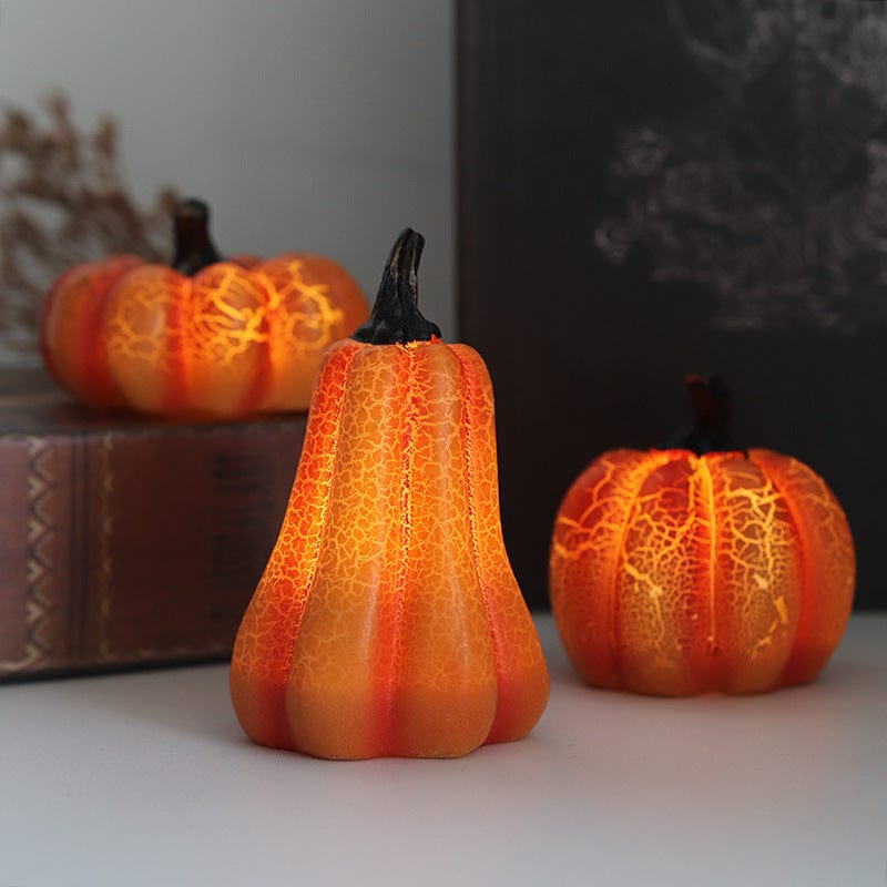 Get Spooky with our New Halloween Pumpkin Lantern Simulation Pumpkin LED Candle Lamp - Resin Luminous Pumpkin