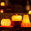 Get Spooky with our New Halloween Pumpkin Lantern Simulation Pumpkin LED Candle Lamp - Resin Luminous Pumpkin