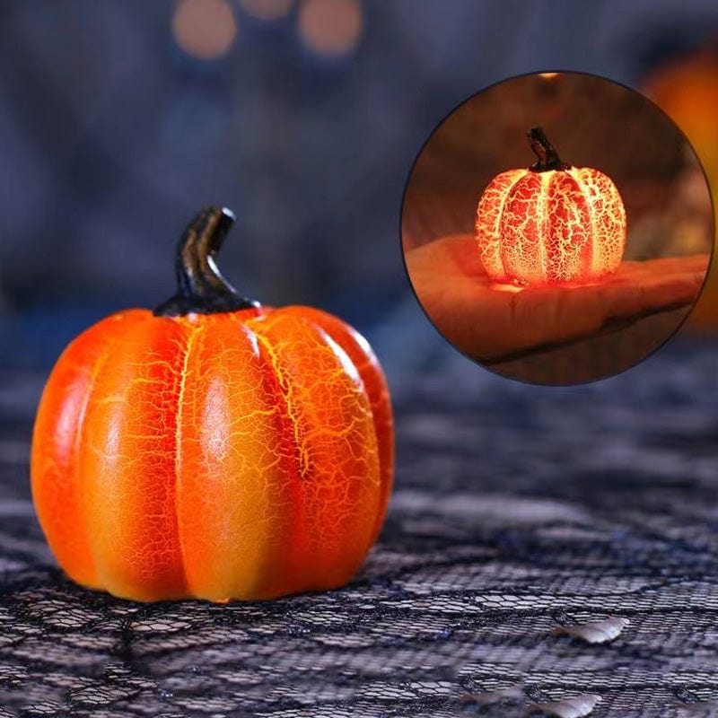 Get Spooky with our New Halloween Pumpkin Lantern Simulation Pumpkin LED Candle Lamp - Resin Luminous Pumpkin