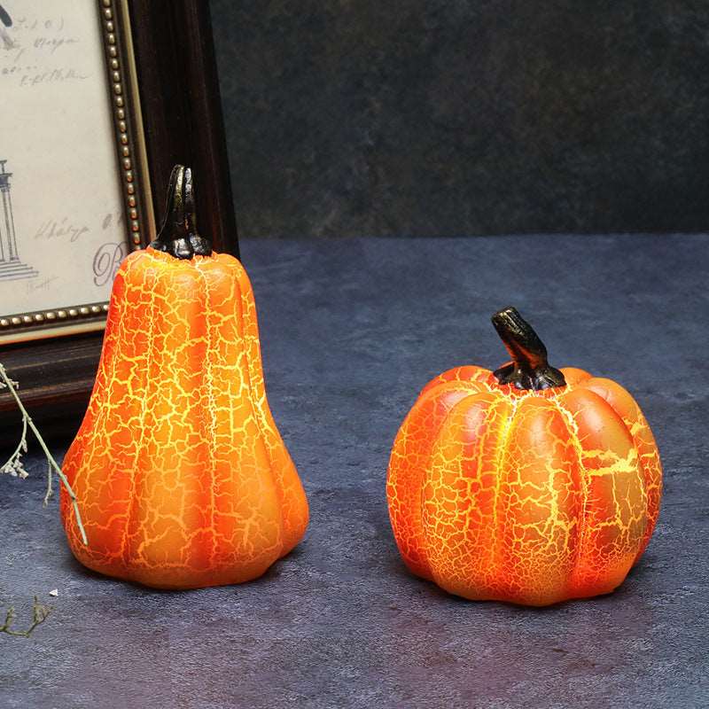 Get Spooky with our New Halloween Pumpkin Lantern Simulation Pumpkin LED Candle Lamp - Resin Luminous Pumpkin