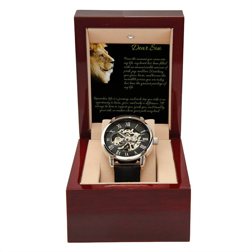 Gift to Son: The Men's Openwork Watch