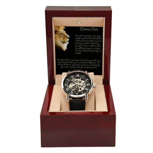 Gift to Son: The Men's Openwork Watch