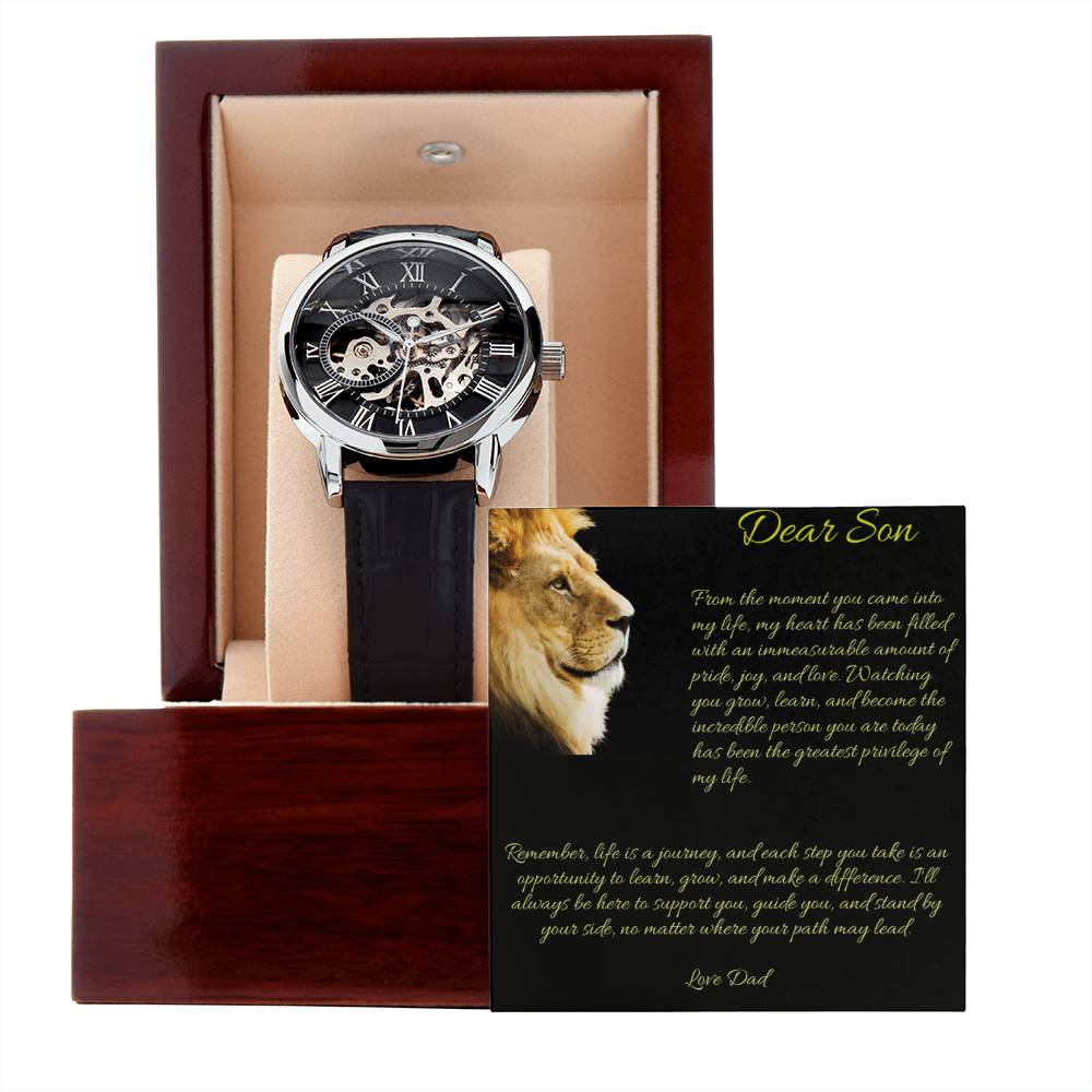 Gift to Son: The Men's Openwork Watch