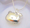 Gifts for Daughter: Sterling Silver Hello Kitty Cat Locket Pendant  ebay 16