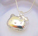 Gifts for Daughter: Sterling Silver Hello Kitty Cat Locket Pendant