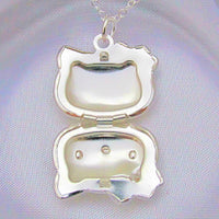 Gifts for Daughter: Sterling Silver Hello Kitty Cat Locket Pendant  ebay   
