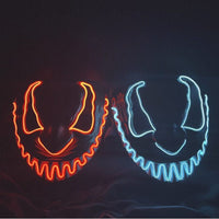Halloween Clubbing Light Up LED Mask Costume Rave Cosplay Party Purge 3 Modes