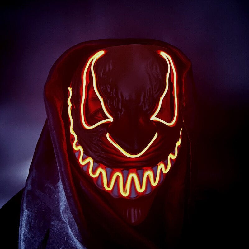 Red Halloween Clubbing Light Up LED Mask Costume Rave Cosplay Party Purge 3 Modes