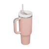 Light powder / 1200ML Halloween Thermal Mug 40oz Straw Coffee Insulation Cup With Handle
