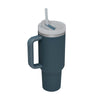 Storm sea / 1200ML Halloween Thermal Mug 40oz Straw Coffee Insulation Cup With Handle