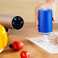 "Handheld Vacuum Sealer Machine: Seal and Preserve with Ease Kitchen CJ Blue  