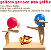 Handmade Wooden Fencing Puppets Robot Battle Game(30Cm X 5Mm, with Balloons)