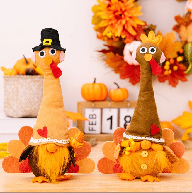 Harvest Festival Gnome Dolls: Charming Thanksgiving Table Centerpieces