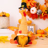 Long Neck Turkey Dwarf Men Harvest Festival Gnome Dolls: Charming Thanksgiving Table Centerpieces