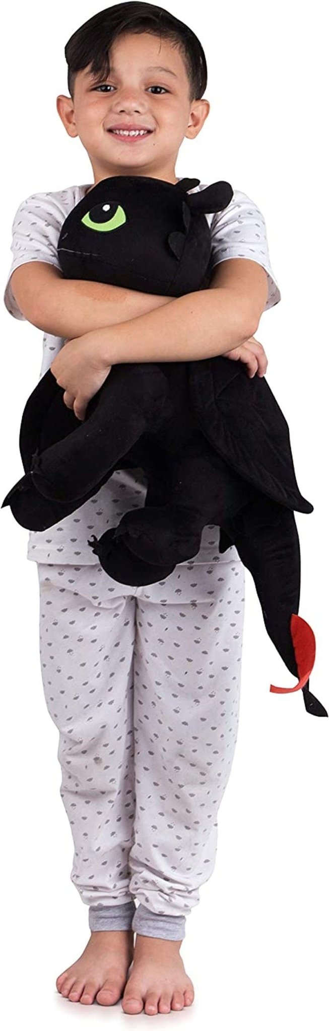 How To Train Your Dragon Toothless / One Size How to Train Your Dragon Toothless Plush Cuddle Pillow Buddy - Super Soft Kids Bedding, One Size, Black