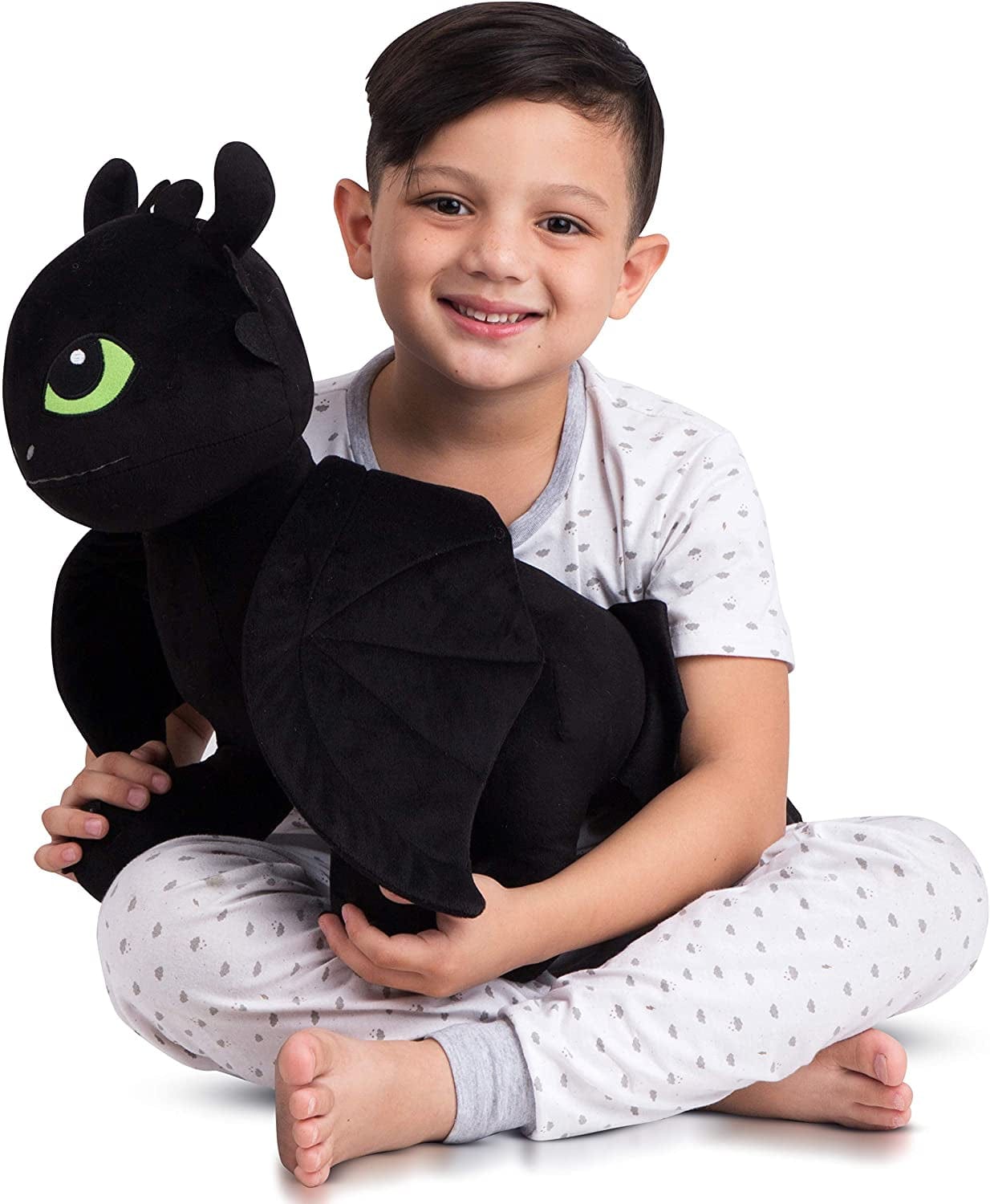 How To Train Your Dragon Toothless / One Size How to Train Your Dragon Toothless Plush Cuddle Pillow Buddy - Super Soft Kids Bedding, One Size, Black