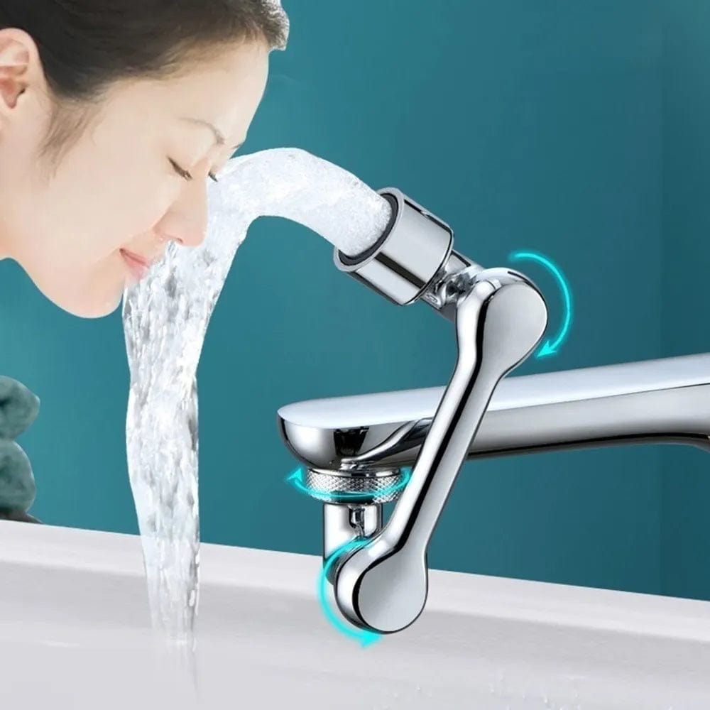 Innovative 1080 Degree Rotatable Extension Faucet Sprayer Head: Universal Bathroom Tap Extender Adapter with 2 Modes Aerator