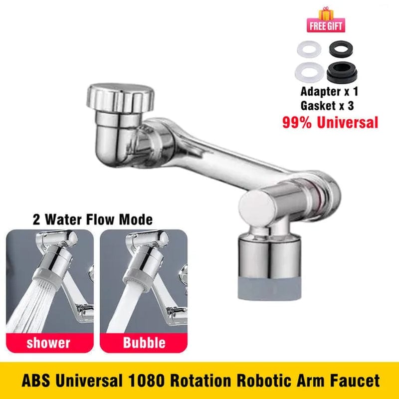 Dual Mode 1080 Innovative 1080 Degree Rotatable Extension Faucet Sprayer Head: Universal Bathroom Tap Extender Adapter with 2 Modes Aerator