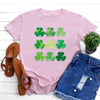 Pink / L Irish Green Bliss: St. Patrick's Day Cotton Women's Short Sleeve Top