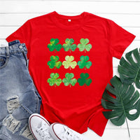 Red / L Irish Green Bliss: St. Patrick's Day Cotton Women's Short Sleeve Top
