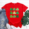 Red / L Irish Green Bliss: St. Patrick's Day Cotton Women's Short Sleeve Top