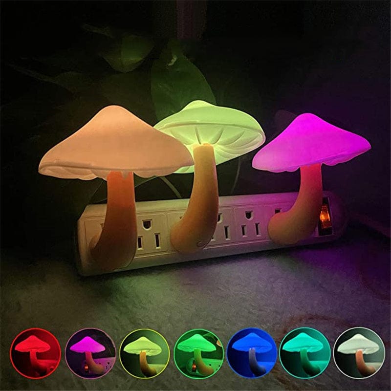 Mushroom / US / Colorful LED Night Lamp Mushroom Decorative Lamp for Every Room