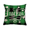 1 / 45*45cm Lucky Clover Charm: St. Patrick's Day Linen Throw Pillowcase