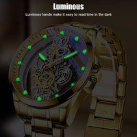 Luxury Waterproof Men's Watch with Anti-Scratch Stainless Steel, Quartz Movement, and Luminous Dial for Business Attire