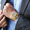 Luxury Waterproof Men's Watch with Anti-Scratch Stainless Steel, Quartz Movement, and Luminous Dial for Business Attire