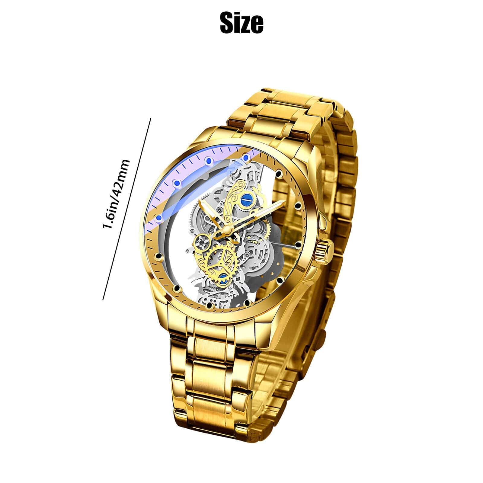 Luxury Waterproof Men's Watch with Anti-Scratch Stainless Steel, Quartz Movement, and Luminous Dial for Business Attire