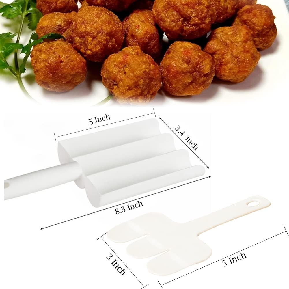 Triple Mold*1 Set Make Perfectly Shaped Meatballs in No Time with the Creative Kitchen Triple Meatball Maker