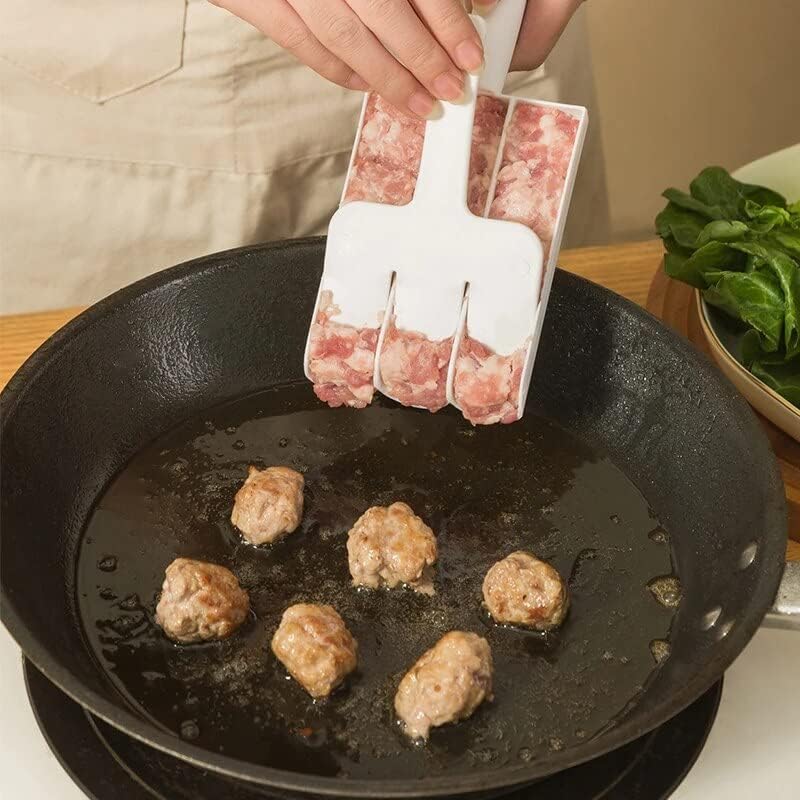 Triple Mold*1 Set Make Perfectly Shaped Meatballs in No Time with the Creative Kitchen Triple Meatball Maker