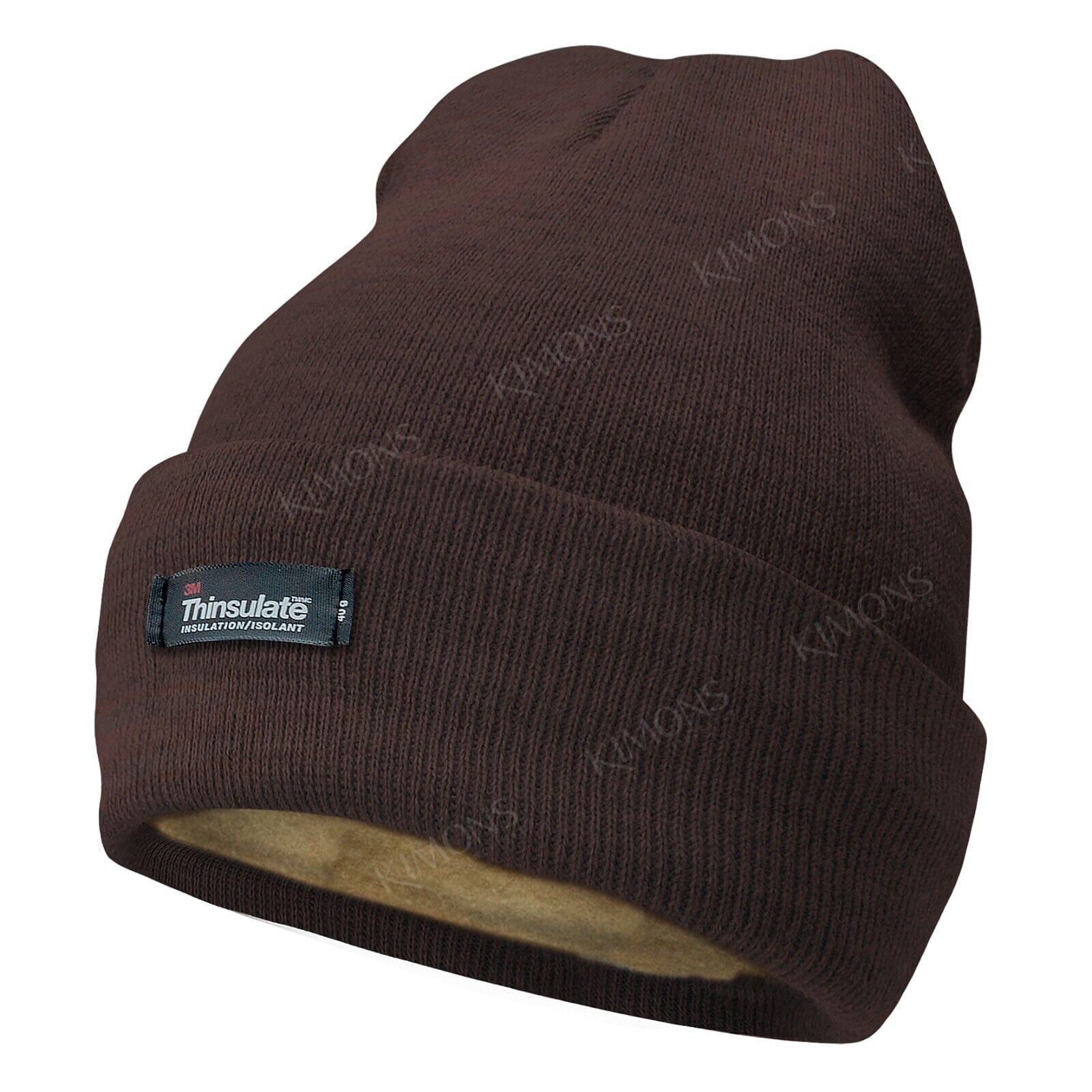 Brown Men's and Women's Winter Thermal Fleece Lined Insulated Knit Beanie Hat