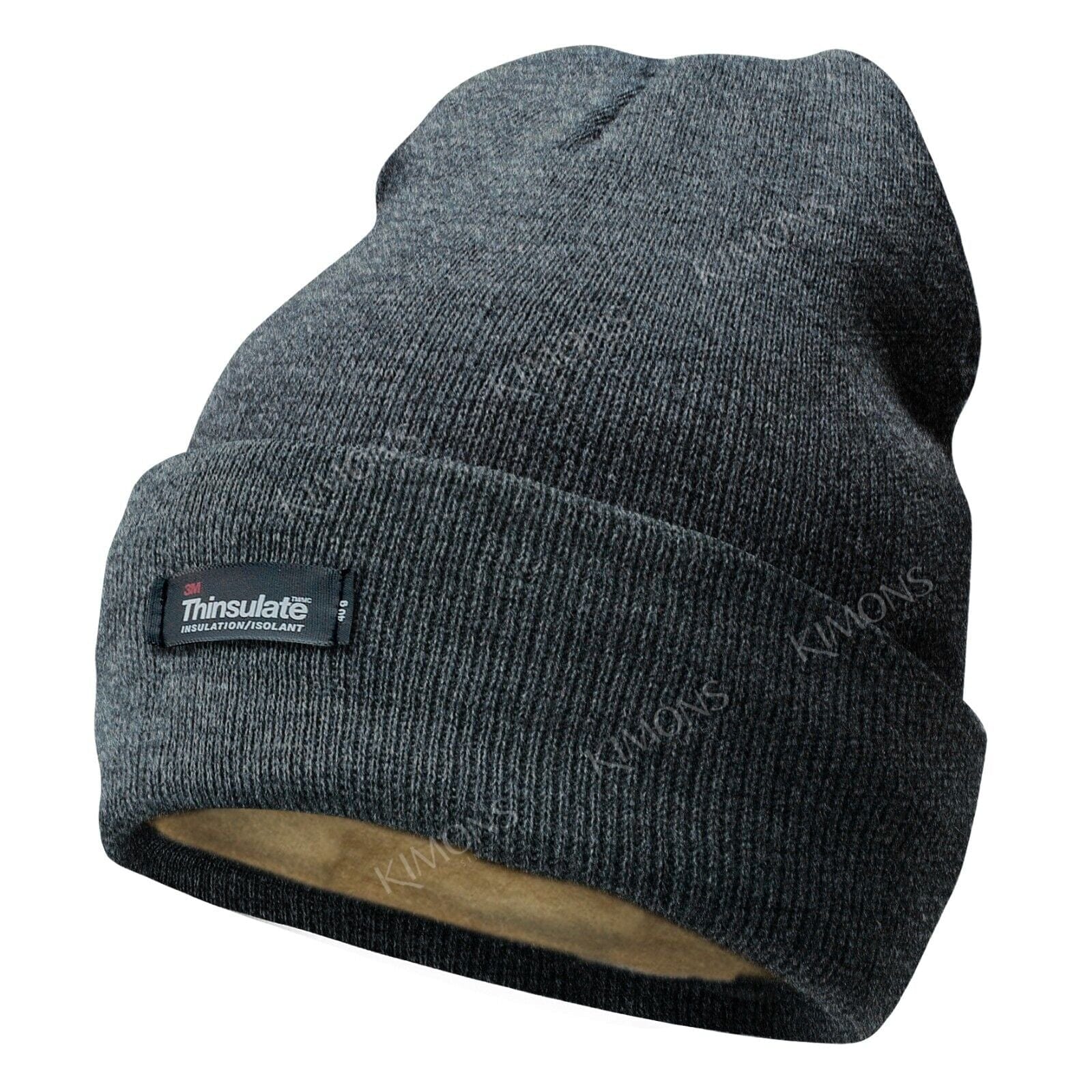 Charcoal Men's and Women's Winter Thermal Fleece Lined Insulated Knit Beanie Hat