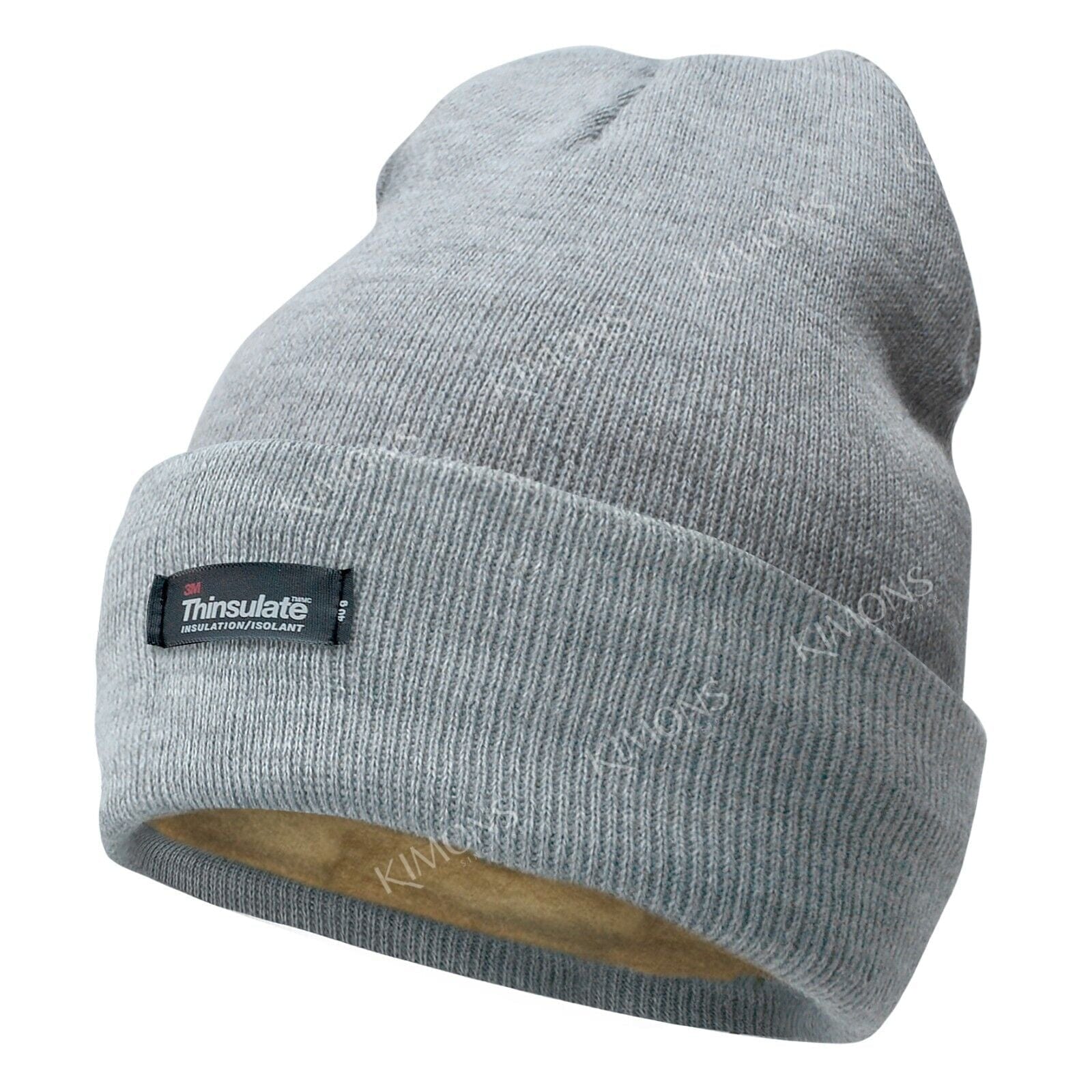 Gray Men's and Women's Winter Thermal Fleece Lined Insulated Knit Beanie Hat