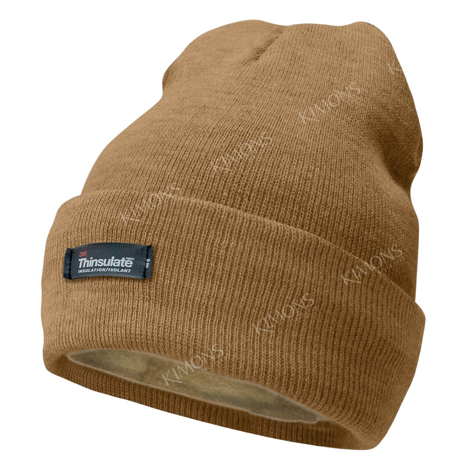 Khaki Men's and Women's Winter Thermal Fleece Lined Insulated Knit Beanie Hat