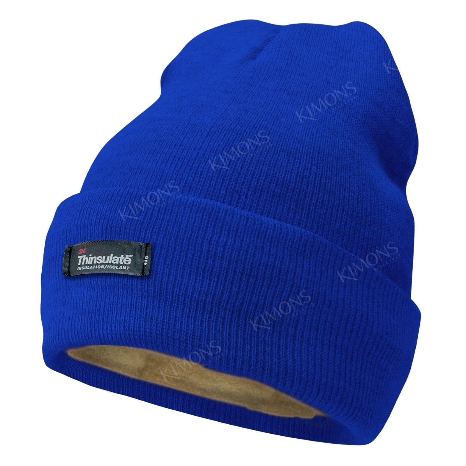 Royal Blue Men's and Women's Winter Thermal Fleece Lined Insulated Knit Beanie Hat