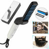 Men's Quick Beard Straightener and Hair Styling Comb with Curling and Curler Cap