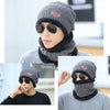 Mens Womens Winter Baggy Slouchy Knit Warm Beanie Hat and Scarf Ski Skull Cap