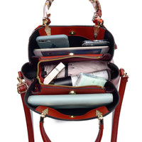 Mother's Day Gift: Shoulder Bag With Leaf Pendant