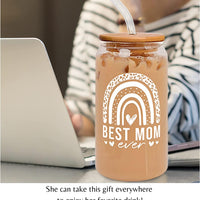 Best Mom Ever Mothers Day Gifts - 16 Oz Can Glass